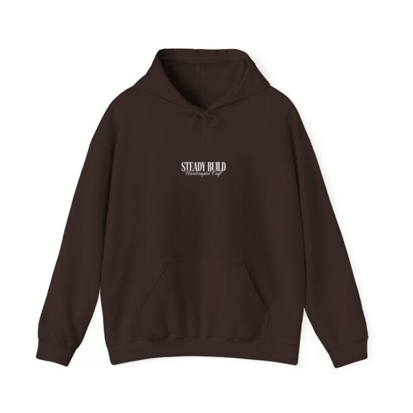 Steady Build Hoodie — "Uninterrupted Craft" Graphic Pullover