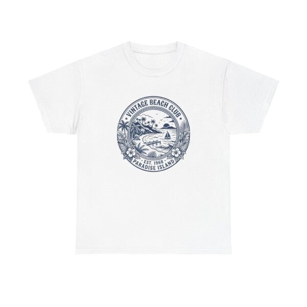 Vintage Beach Club T‑Shirt – Paradise Island Surf Graphic Tee
