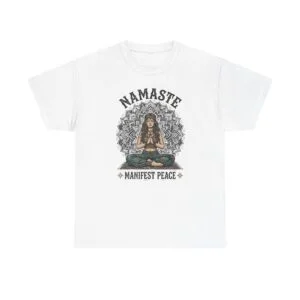 Namaste Manifest Peace T-Shirt — Yoga Meditation Graphic Tee
