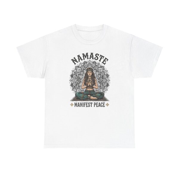 Namaste Manifest Peace T-Shirt — Yoga Meditation Graphic Tee