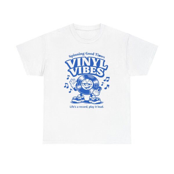 Vinyl Vibes T-Shirt — Retro Record Cartoon Tee ("Spinning Good Times")