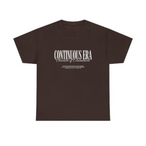 Continuous Era Graphic Tee — Vintage Serif Chest Logo