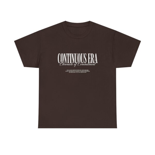 Continuous Era Graphic Tee — Vintage Serif Chest Logo