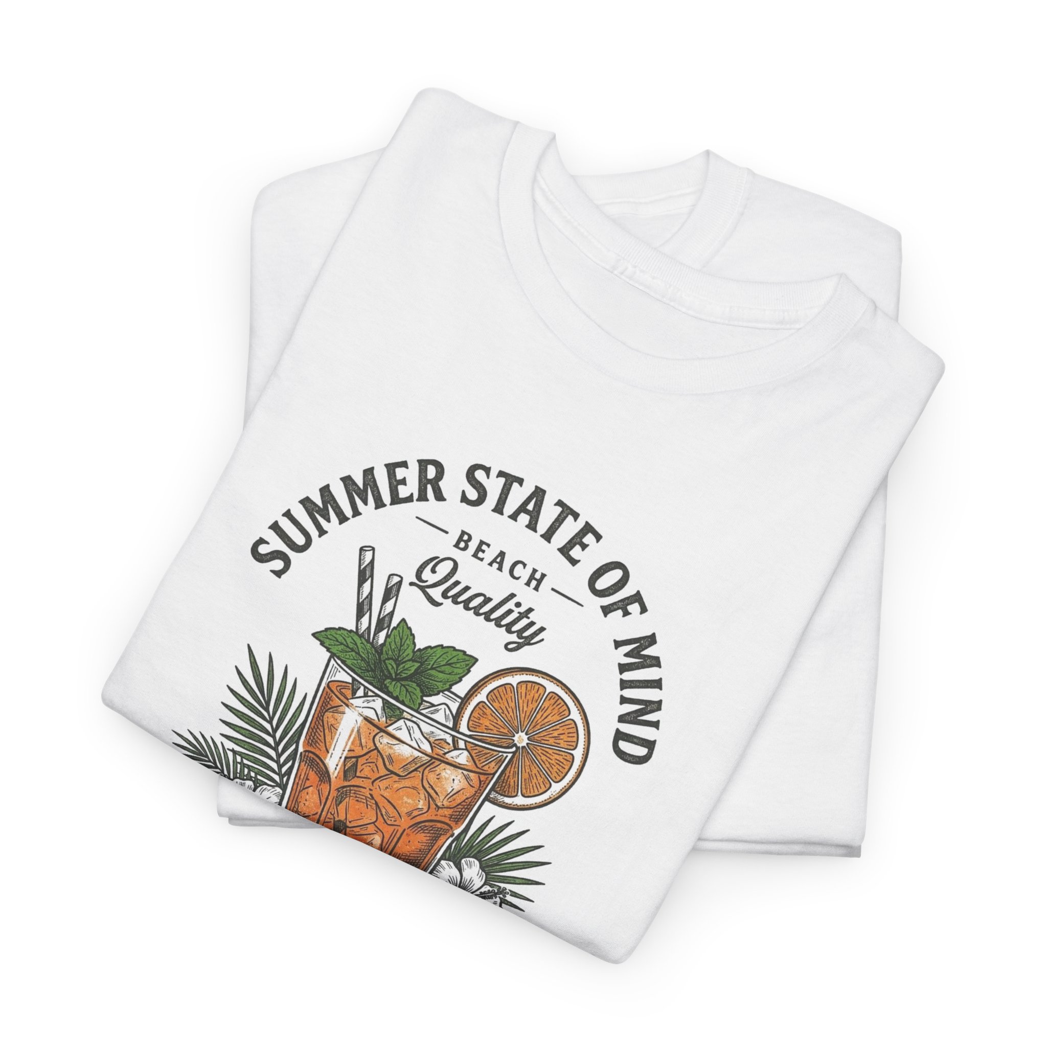 Cocktails & Drinks Tee — "Summer State of Mind" Cocktail Graphic T-Shirt - Image 5
