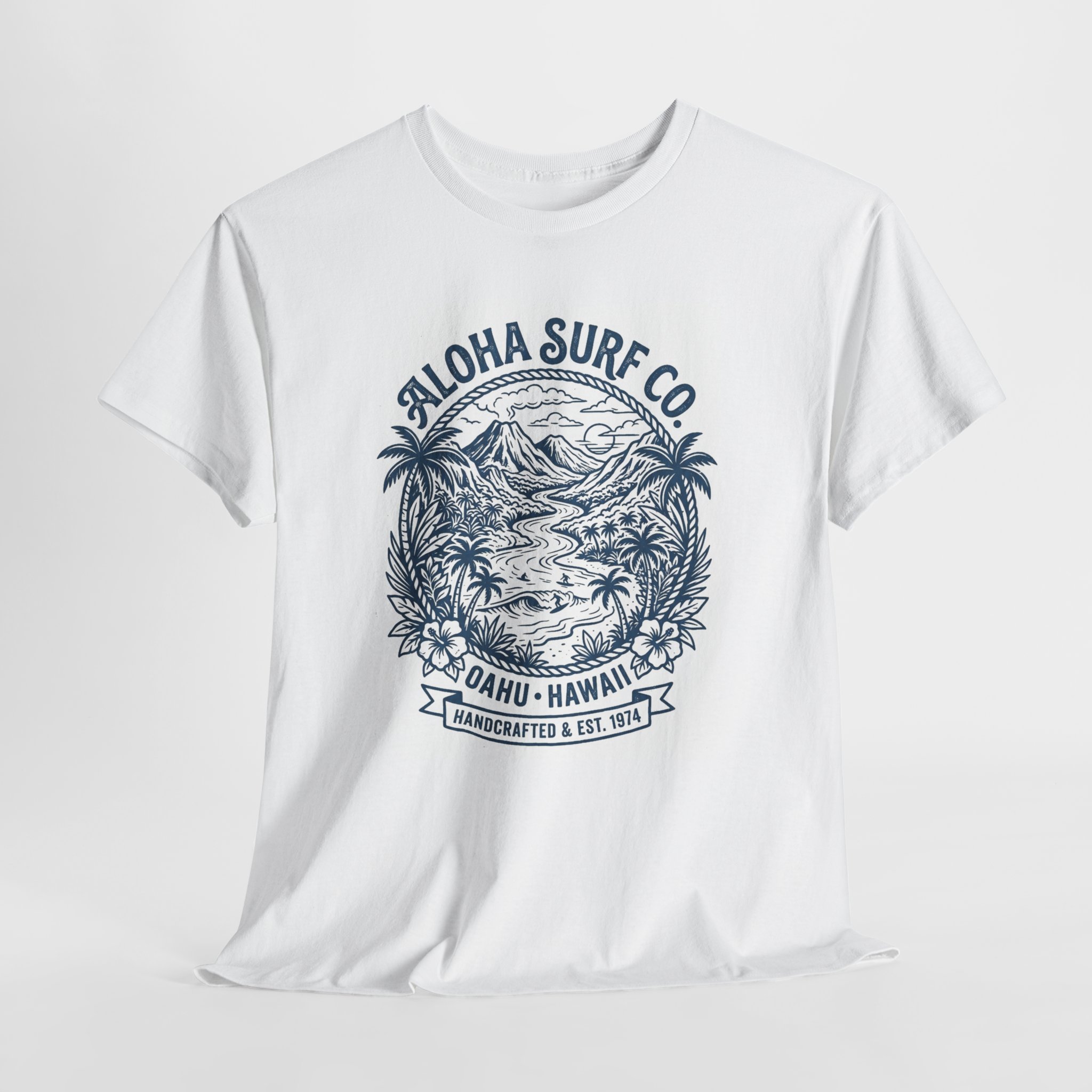 Aloha Surf Co. Oahu Hawaii T-Shirt — Vintage Surf Scene Tee - Image 6