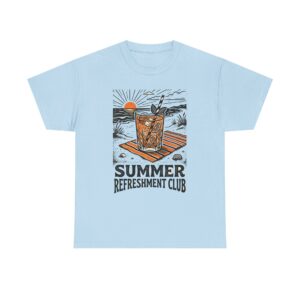 Summer Refreshment Club T-Shirt — Vintage Beach Cocktail Graphic Tee