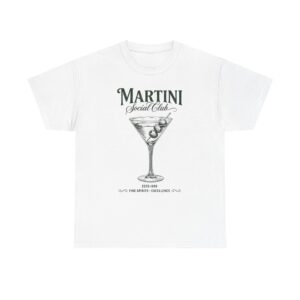 Martini Social Club T‑Shirt — Vintage Cocktail Glass Tee