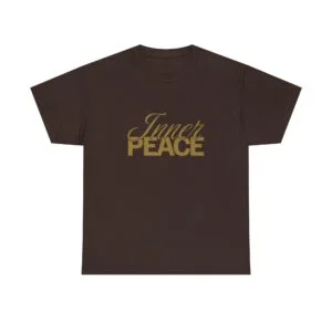 Inner Peace T-Shirt — Minimal Gold Typography Tee