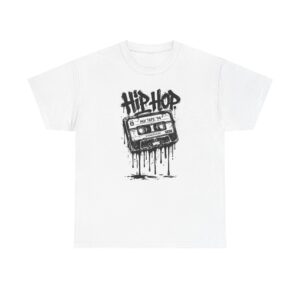 Hip Hop Cassette Tee – Retro Graffiti Music Shirt