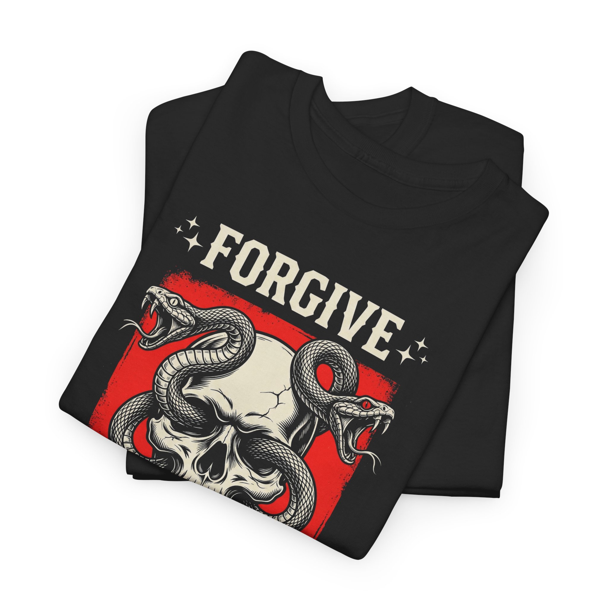 Forgive But Never Forget Skull Tee - Image 5