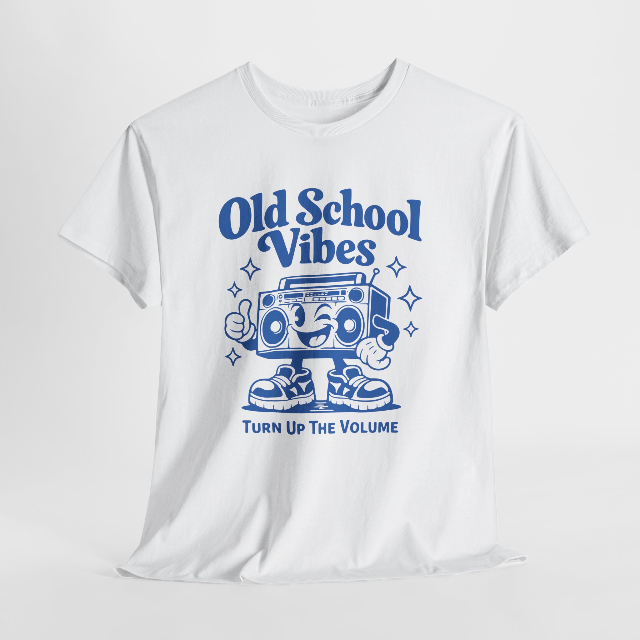Old School Vibes Tee — Retro Boombox "Turn Up The Volume" Graphic Shirt - Image 6