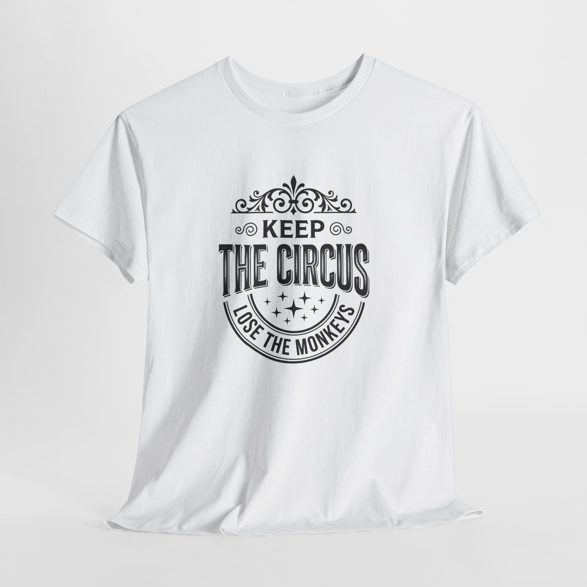Keep The Circus Tee — "Lose The Monkeys" Vintage Badge Graphic T‑Shirt - Image 6