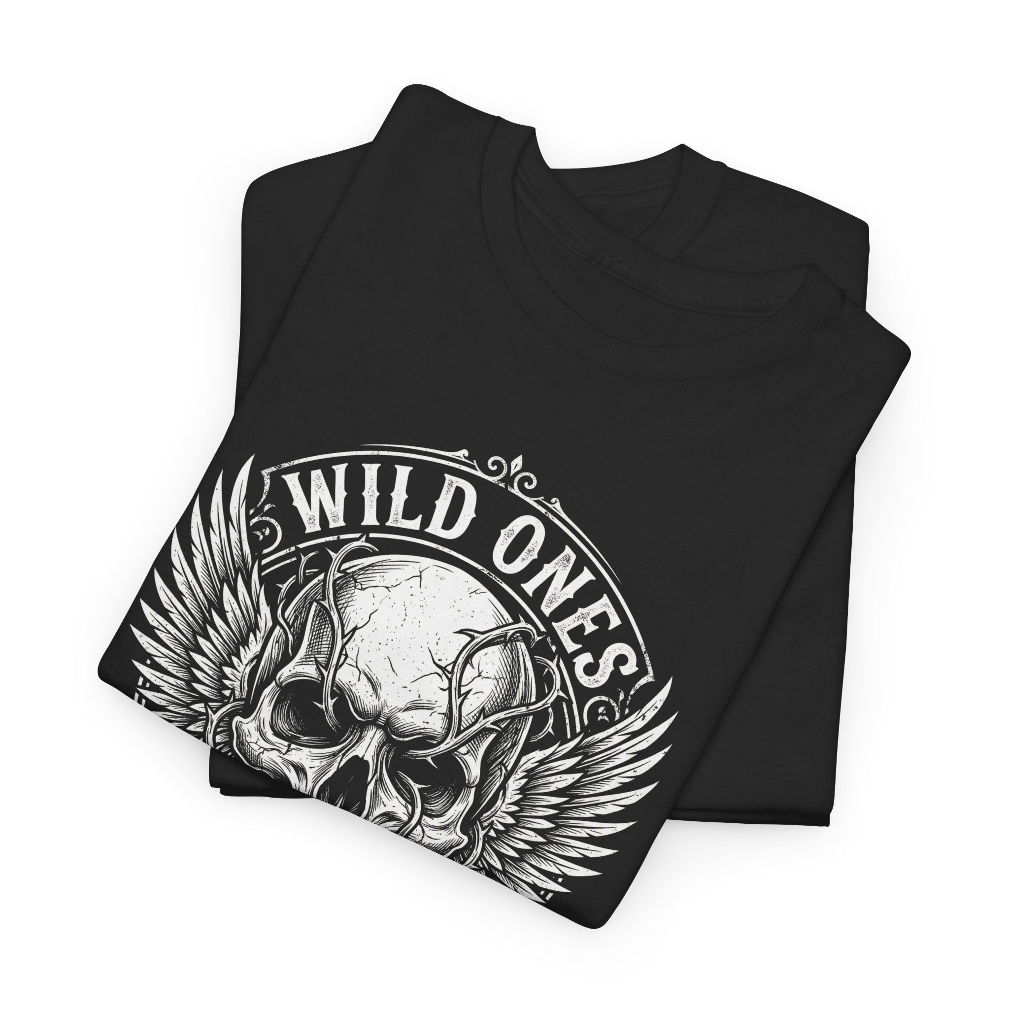 Skull 'Wild Ones Never Die' Graphic Tee - Image 5