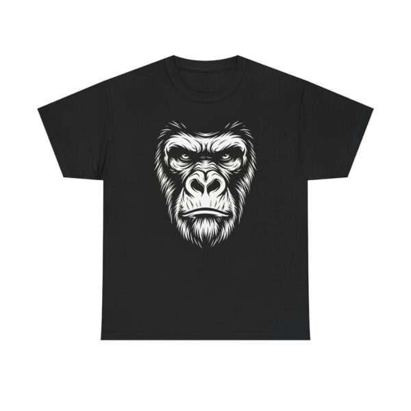 Gorilla Face Graphic Tee — Bold Primal Ape Portrait T-Shirt
