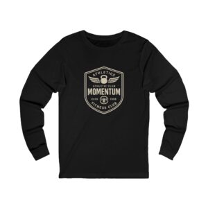 Momentum Athletic Club Long Sleeve Tee — Fitness Gym Crew Shirt