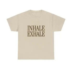 Inhale Exhale Tee — Minimal Mindfulness T-Shirt