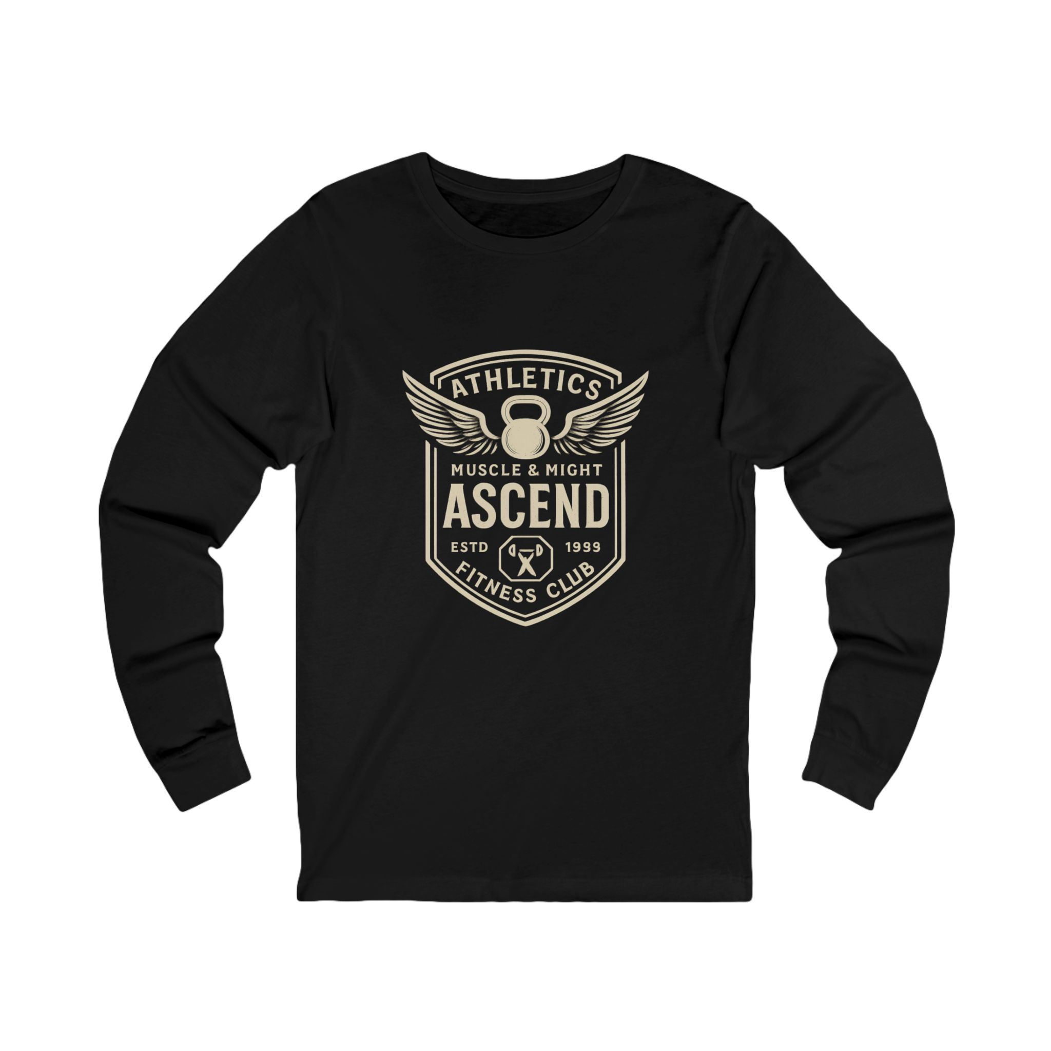 Ascend Athletics Long Sleeve Tee — Vintage Fitness Club Graphic