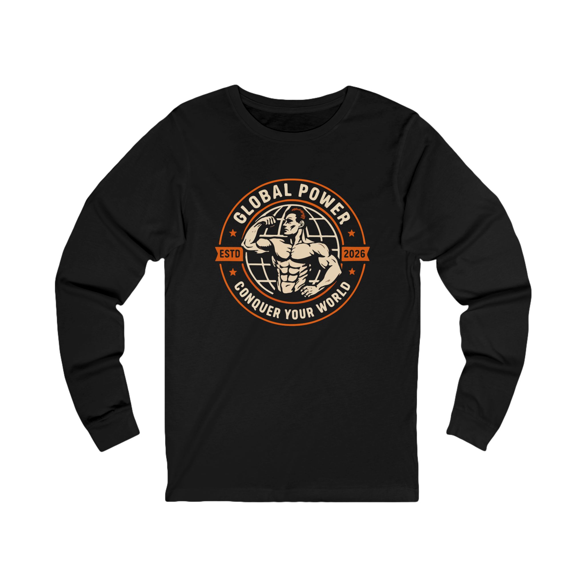 Global Power 'Conquer Your World' Long Sleeve Tee