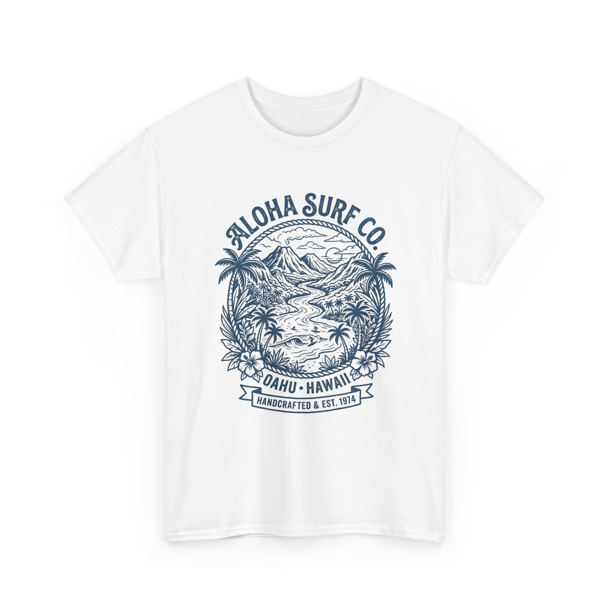 Aloha Surf Co. Oahu Hawaii T-Shirt — Vintage Surf Scene Tee - Image 3