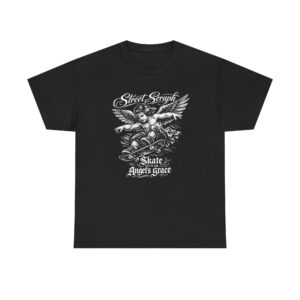 Skate Angel Graphic Tee — "Street Seraph: Skate Angel's Grace"