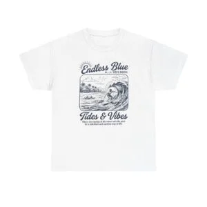 Endless Blue Tides & Vibes Tee — Surf Beach Vintage Graphic T-Shirt