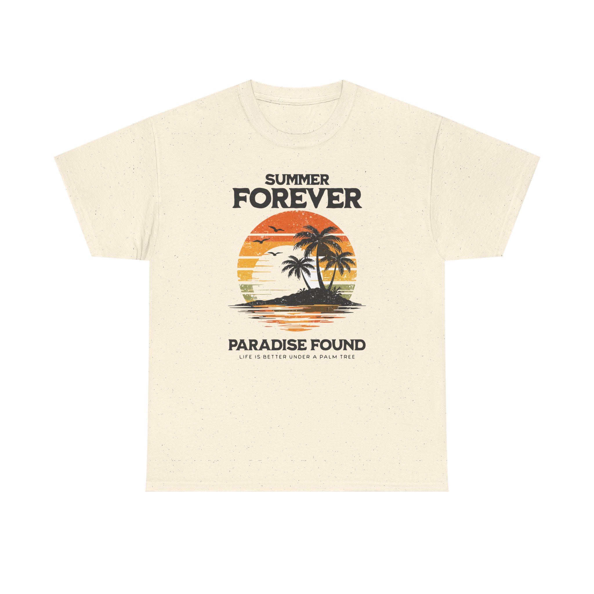 Summer Forever Tee — "Paradise Found" Vintage Palm Island Shirt