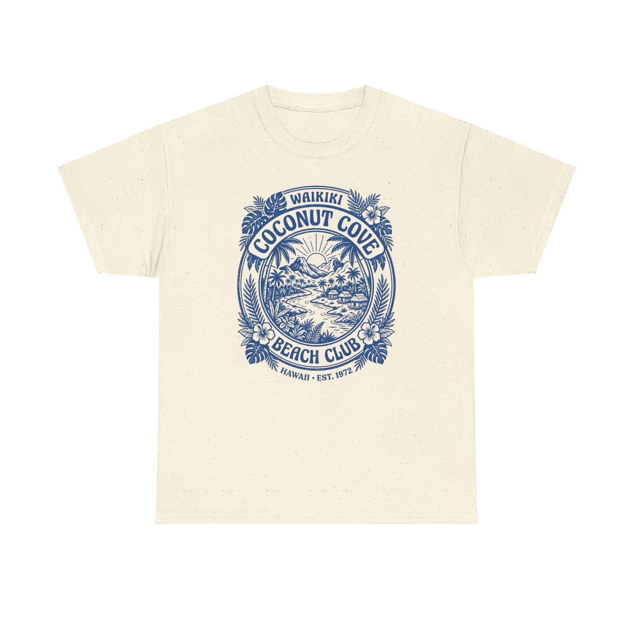 Coconut Cove Beach Club Tee — Waikiki Vintage Surf Graphic T-Shirt