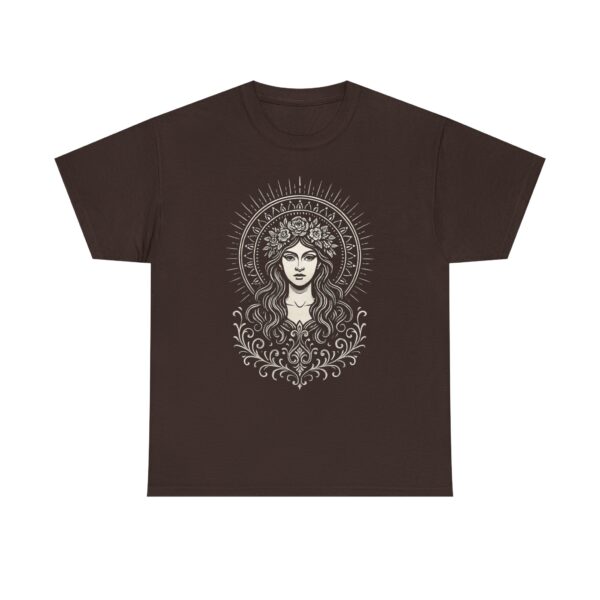 Goddess Halo Graphic Tee — Boho Mystic Women Illustration Shirt
