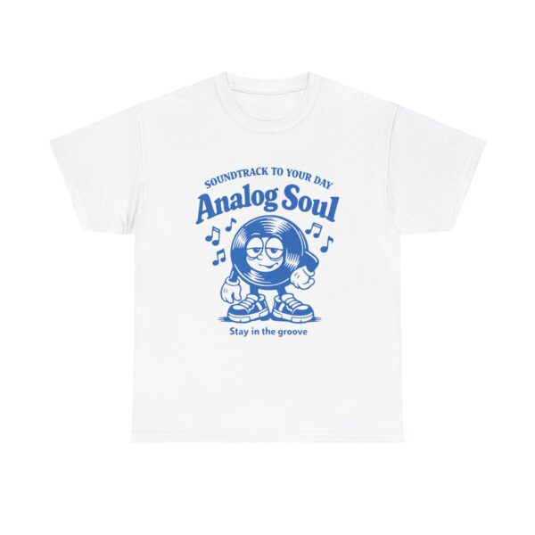 Analog Soul Tee — Retro Music Graphic Shirt ("Stay in the groove")