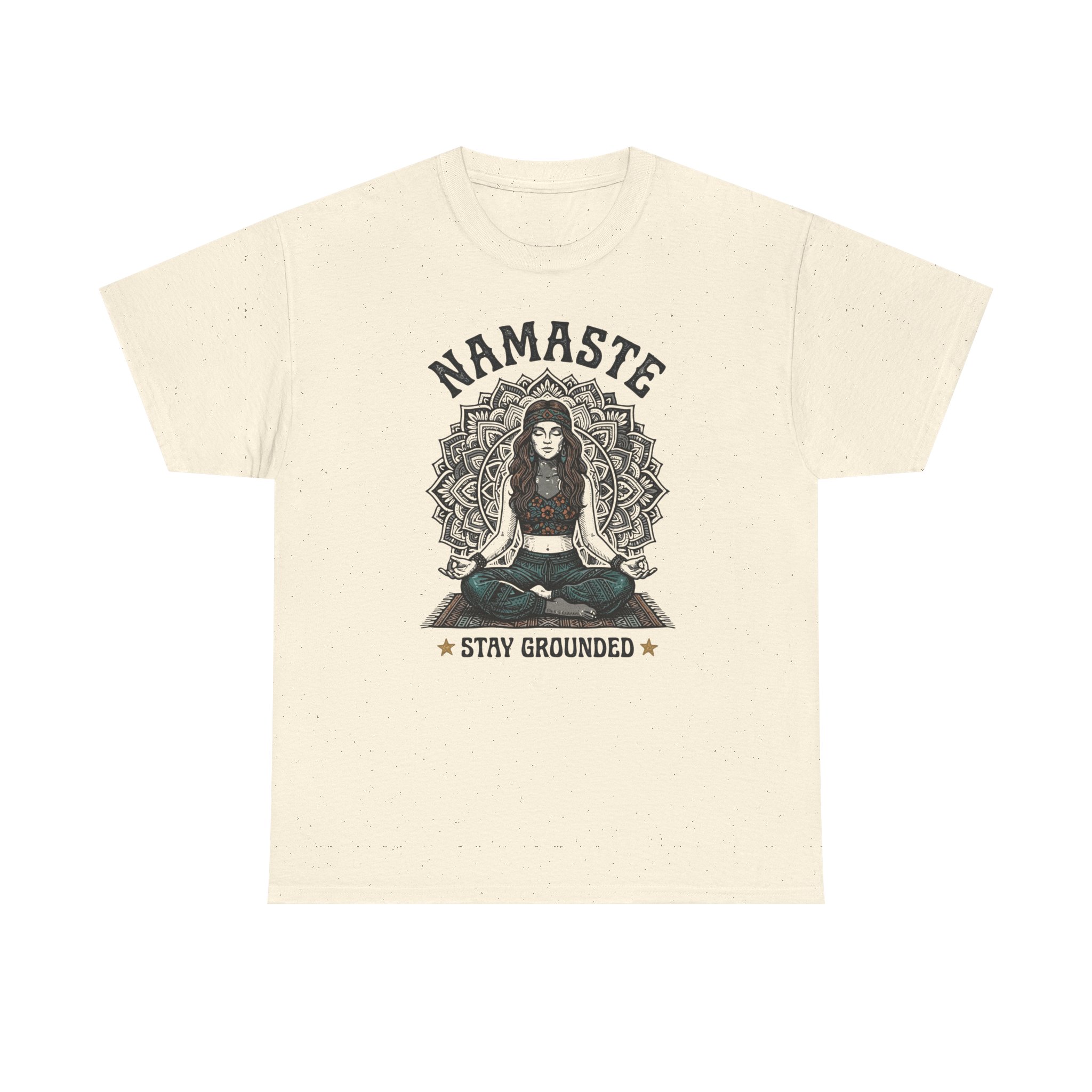 Namaste Stay Grounded Tee — Yoga Meditation Graphic T-Shirt
