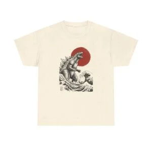Godzilla Rising Tee — Retro Japanese Kaiju Graphic T-Shirt
