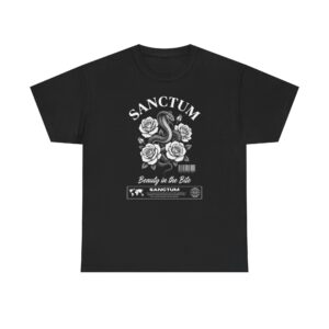 Sanctum 'Beauty in the Bite' Rose & Snake T-Shirt