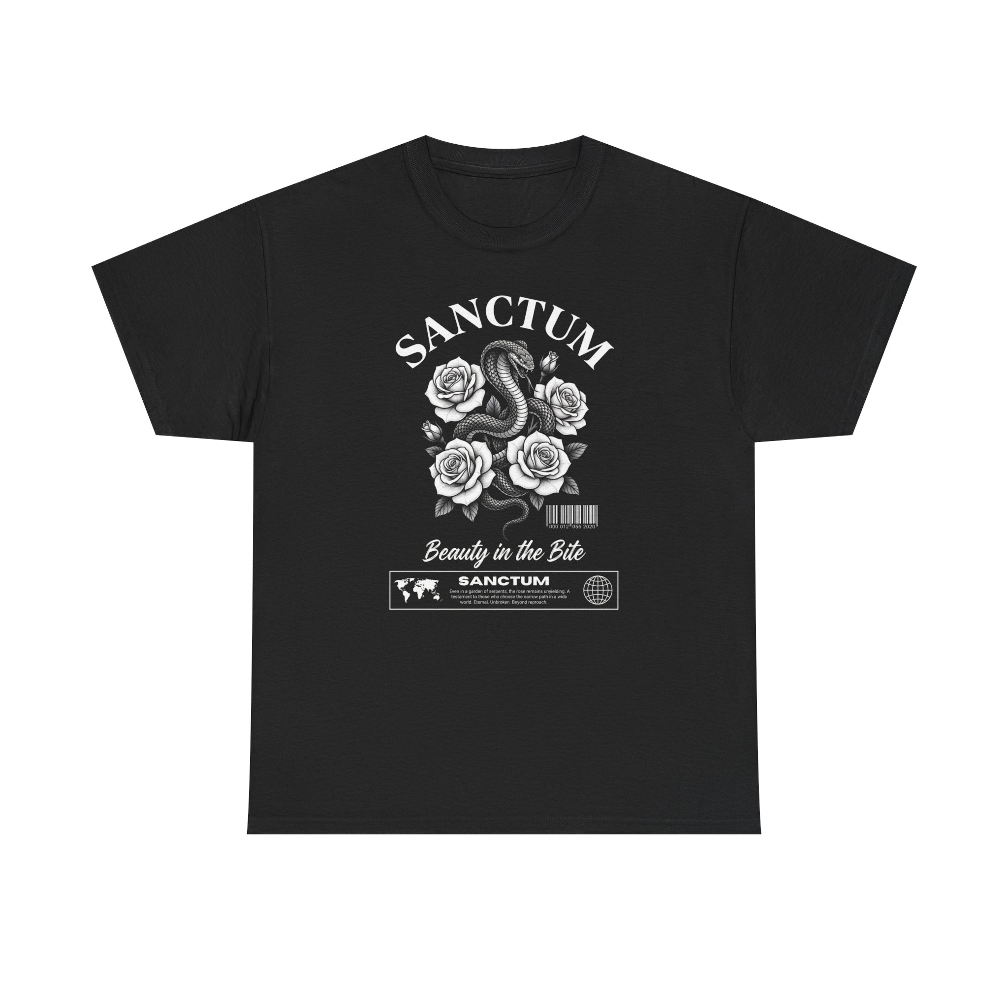 Sanctum 'Beauty in the Bite' Rose & Snake T-Shirt