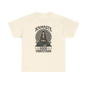 Yoga T-Shirt — "Namaste" Good Vibrations Meditation Graphic Tee