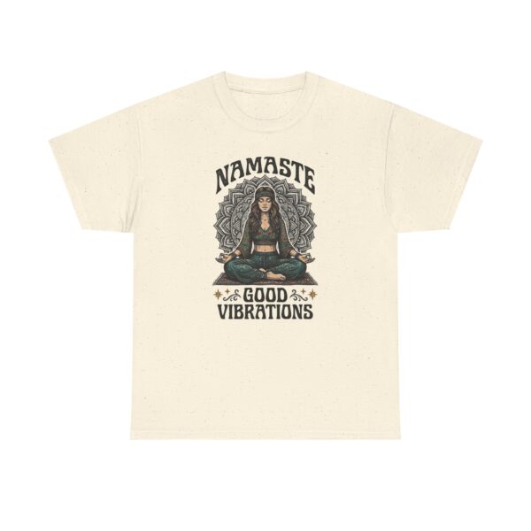 Yoga T-Shirt — "Namaste" Good Vibrations Meditation Graphic Tee