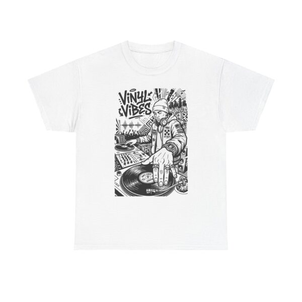 Vinyl Vibes DJ T-Shirt – Retro Turntable Graphic Tee for Music Lovers