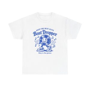 Beat Dropper T‑Shirt — Retro Vinyl DJ Tee (“Keep the Beat Alive”)