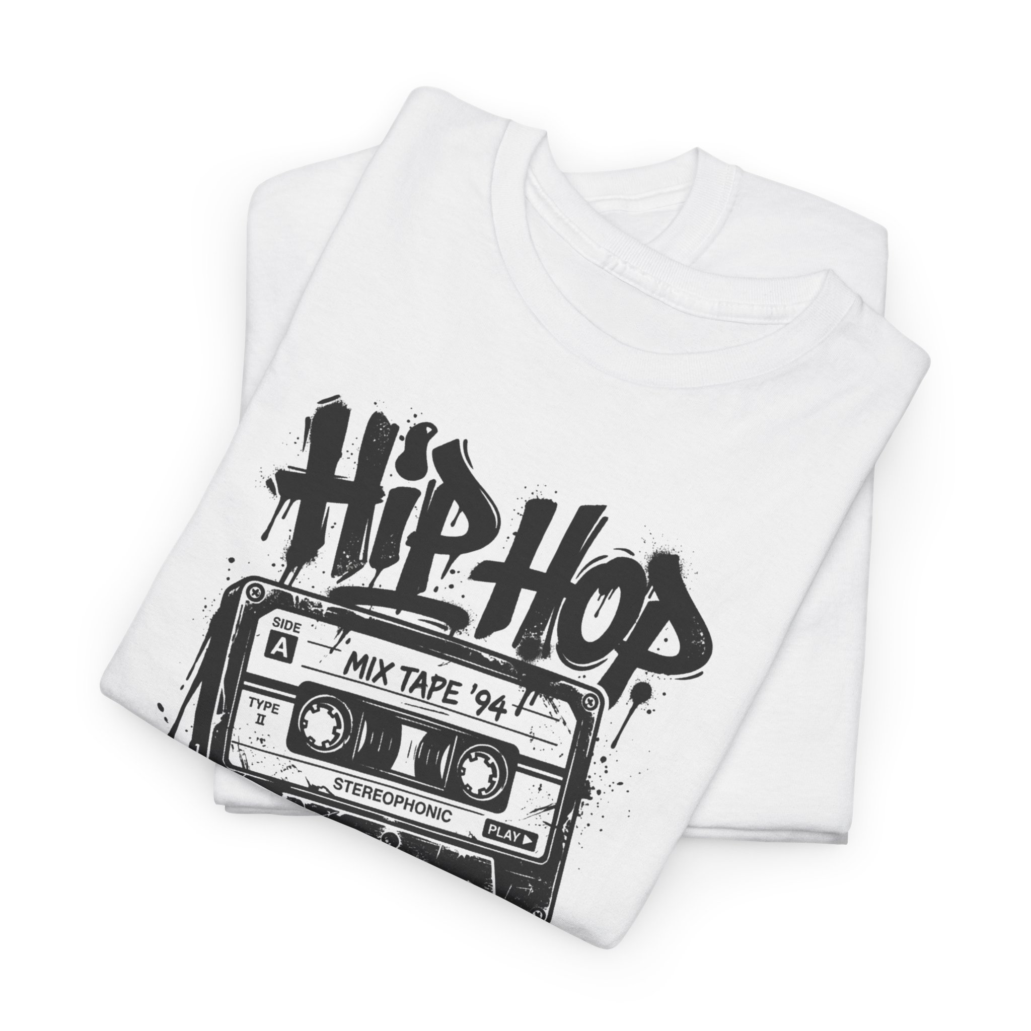 Hip Hop Cassette Tee – Retro Graffiti Music Shirt - Image 5