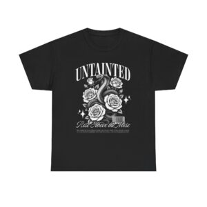 Untainted Snake & Roses Graphic Tee — "Rise Above the Noise" Gothic Vintage T‑Shirt