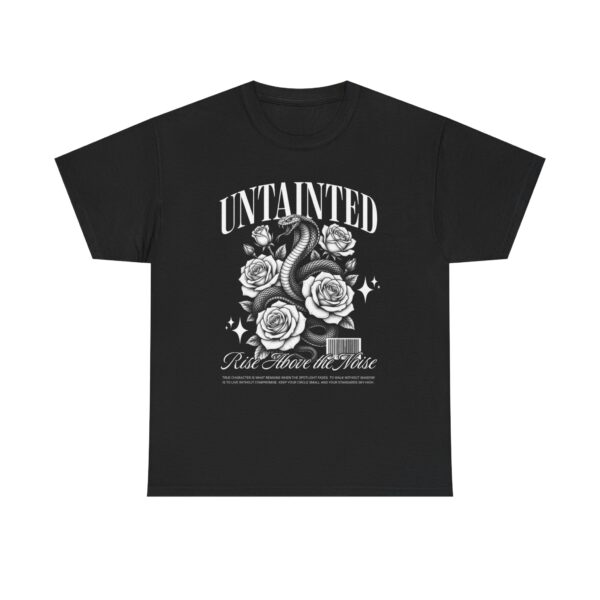 Untainted Snake & Roses Graphic Tee — "Rise Above the Noise" Gothic Vintage T‑Shirt
