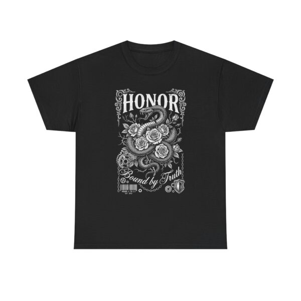 Honor Floral Snake T-Shirt — "Bound by Truth" Vintage Gothic Tee