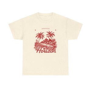 Horizon Hibiscus Tee — Vintage Tropical Palm Beach T-Shirt