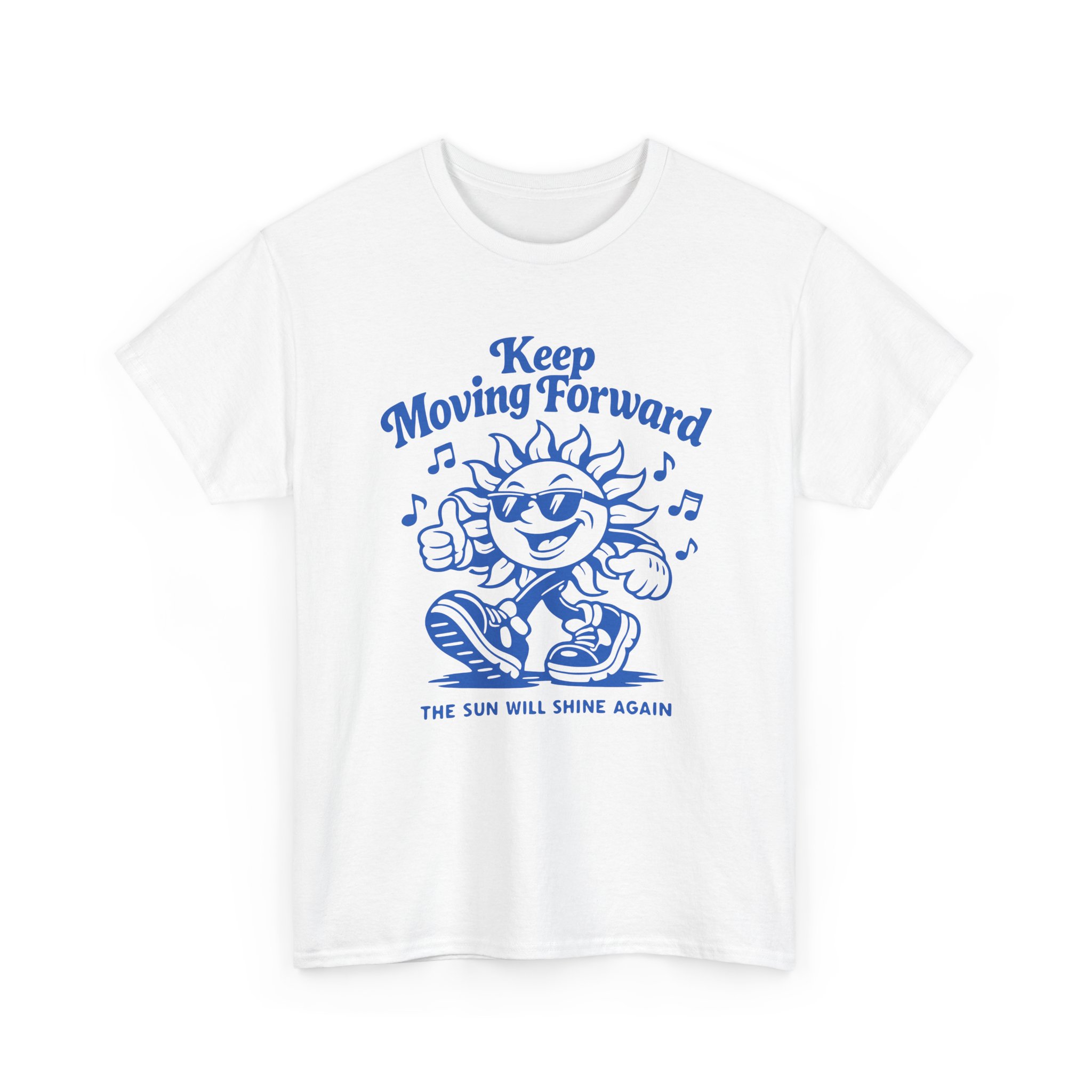 Keep Moving Forward Sun Graphic Tee — "The Sun Will Shine Again" Motivational T‑Shirt - Image 3