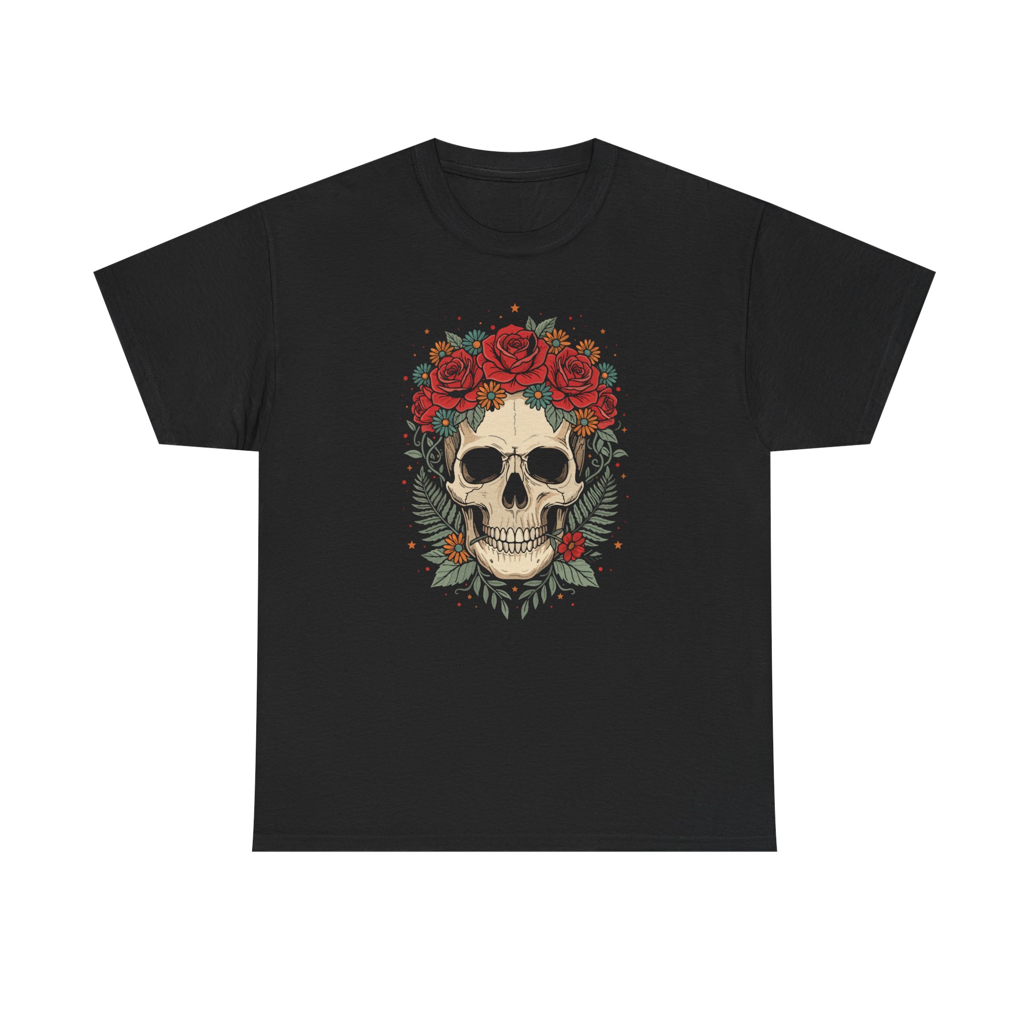 Skull with Rose Crown T-Shirt