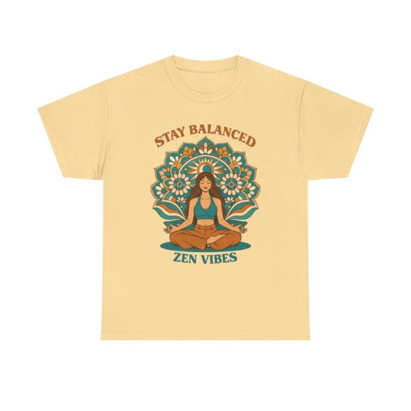 Zen Vibes Meditation Tee — "Stay Balanced" Yoga T‑Shirt