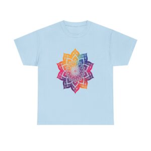 Rainbow Mandala Tee — Spiritual Yoga Graphic T-Shirt
