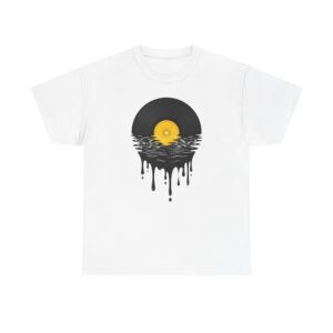Vinyl Sunset T-Shirt — Dripping Record Graphic Tee