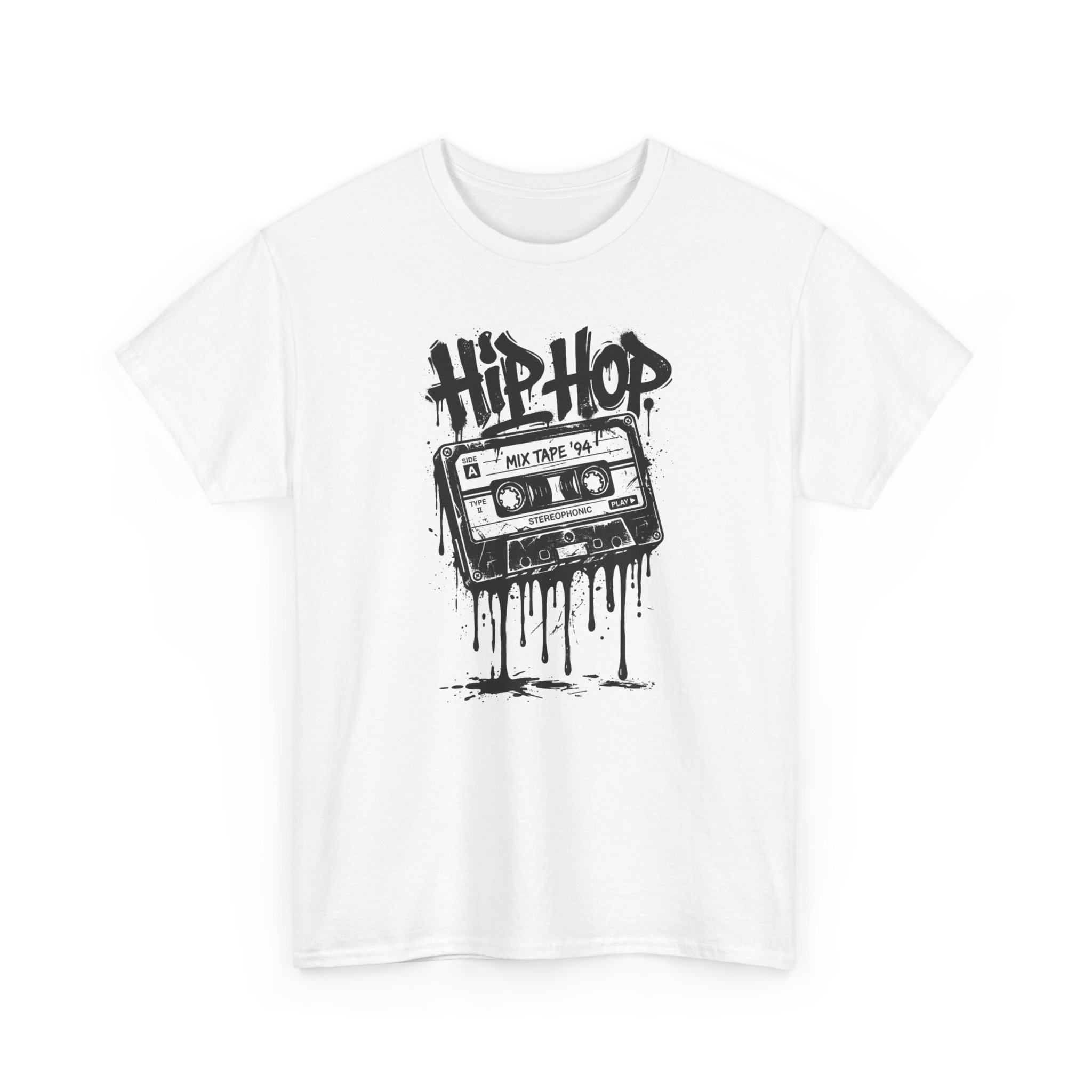 Hip Hop Cassette Tee – Retro Graffiti Music Shirt - Image 3