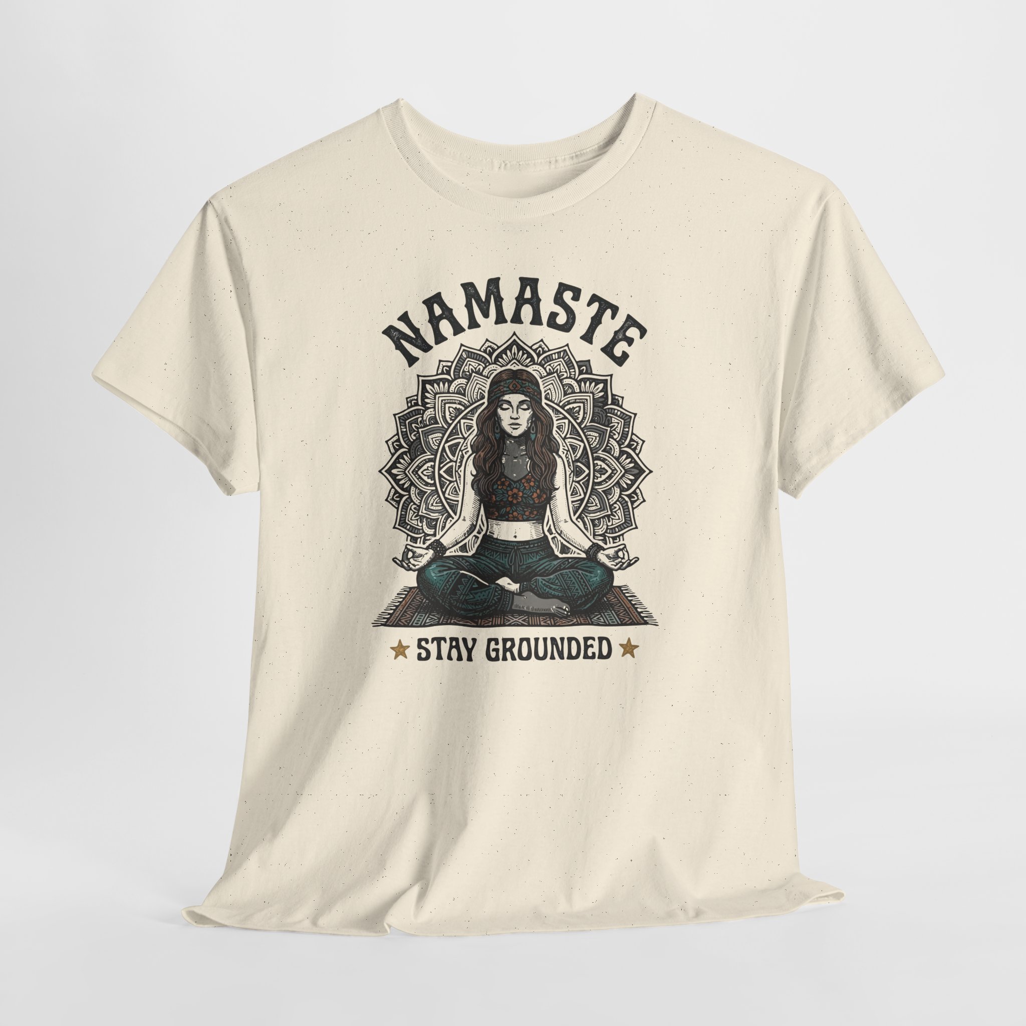 Namaste Stay Grounded Tee — Yoga Meditation Graphic T-Shirt - Image 6