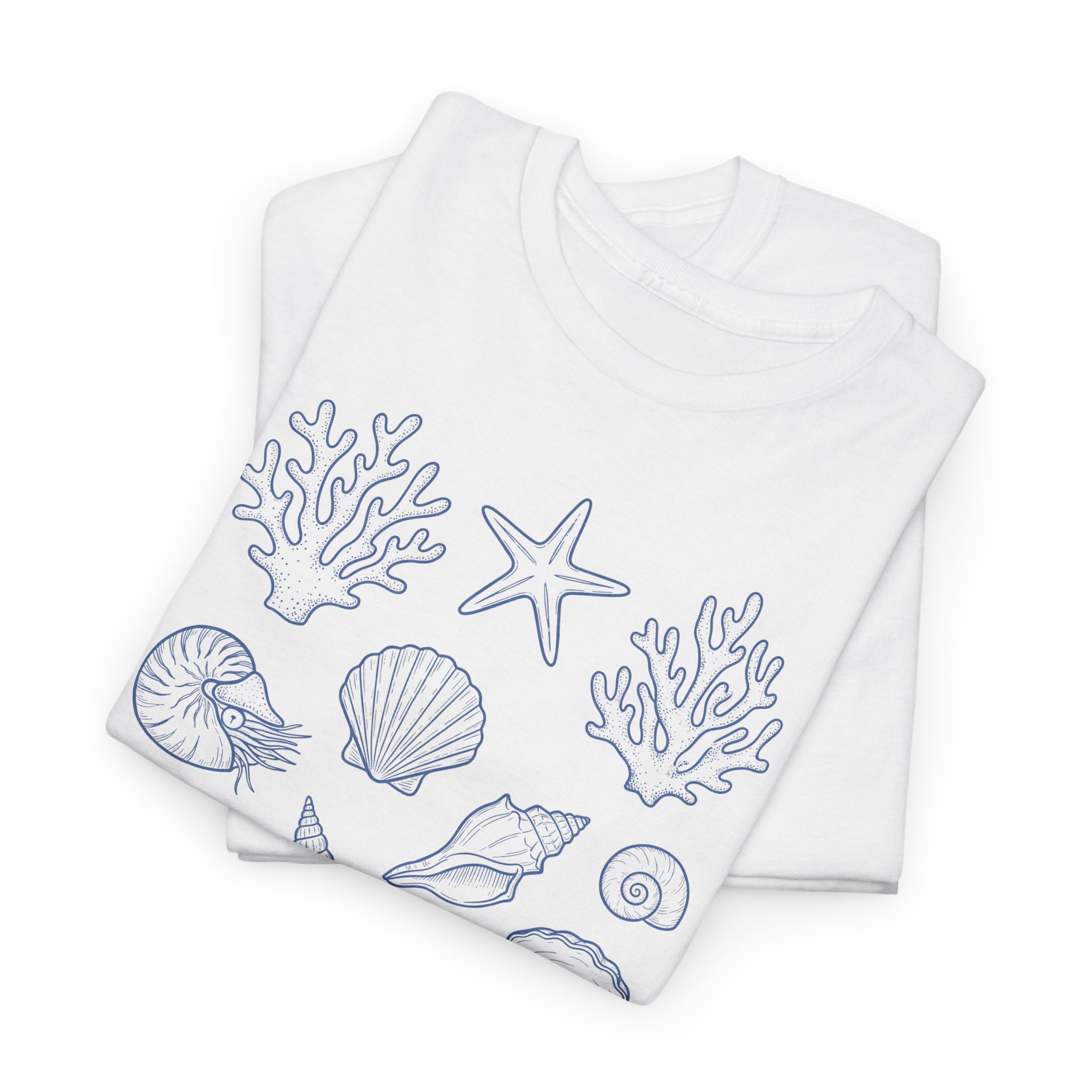 Ocean Soul T-Shirt — Seashell & Starfish Beach Graphic Tee - Image 5